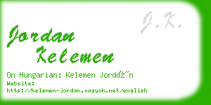 jordan kelemen business card